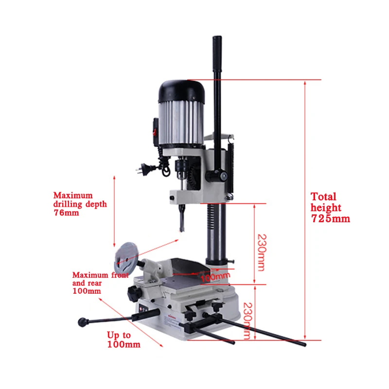 Woodworking square tenoning machine multifunctional woodworking tenoning machine small household drilling machine tenon opener