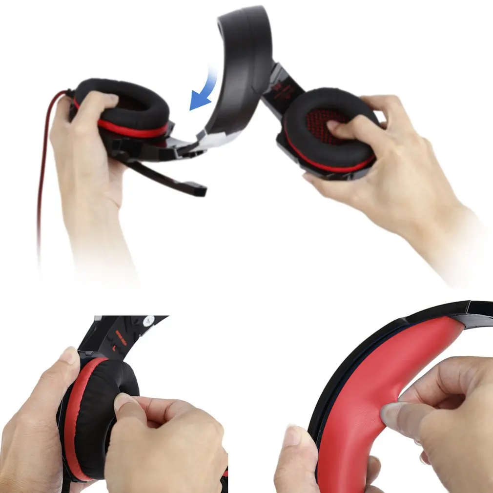 G9000 سماعة الألعاب الإفراط الأذن 3.5 مللي متر سماعة مزودة بميكروفون مصباح ليد سماعة لأجهزة الكمبيوتر المحمول اللوحي الهواتف المحمولة ل PS4 G9000