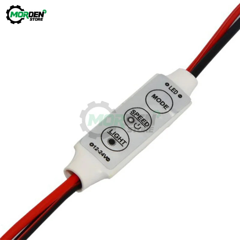 12V DC 3 Keys Single Color LED Light Dimmer Controller Switch For 5050 3528 5630 5730 3014 Led Strip Lamps Bulb Lighting