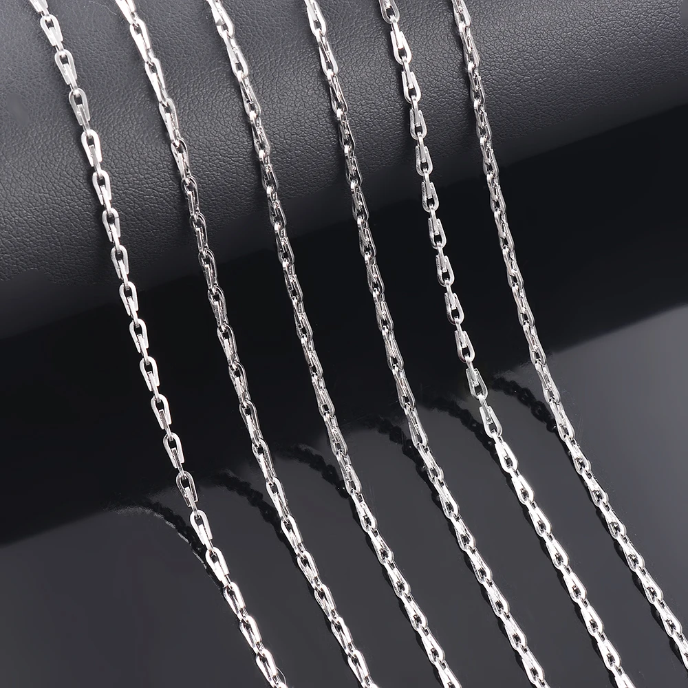 1Pc Width 2.4mm Stainless Steel Hip Hop Necklace Bali Chain for Mem Women Fashion Jewelry