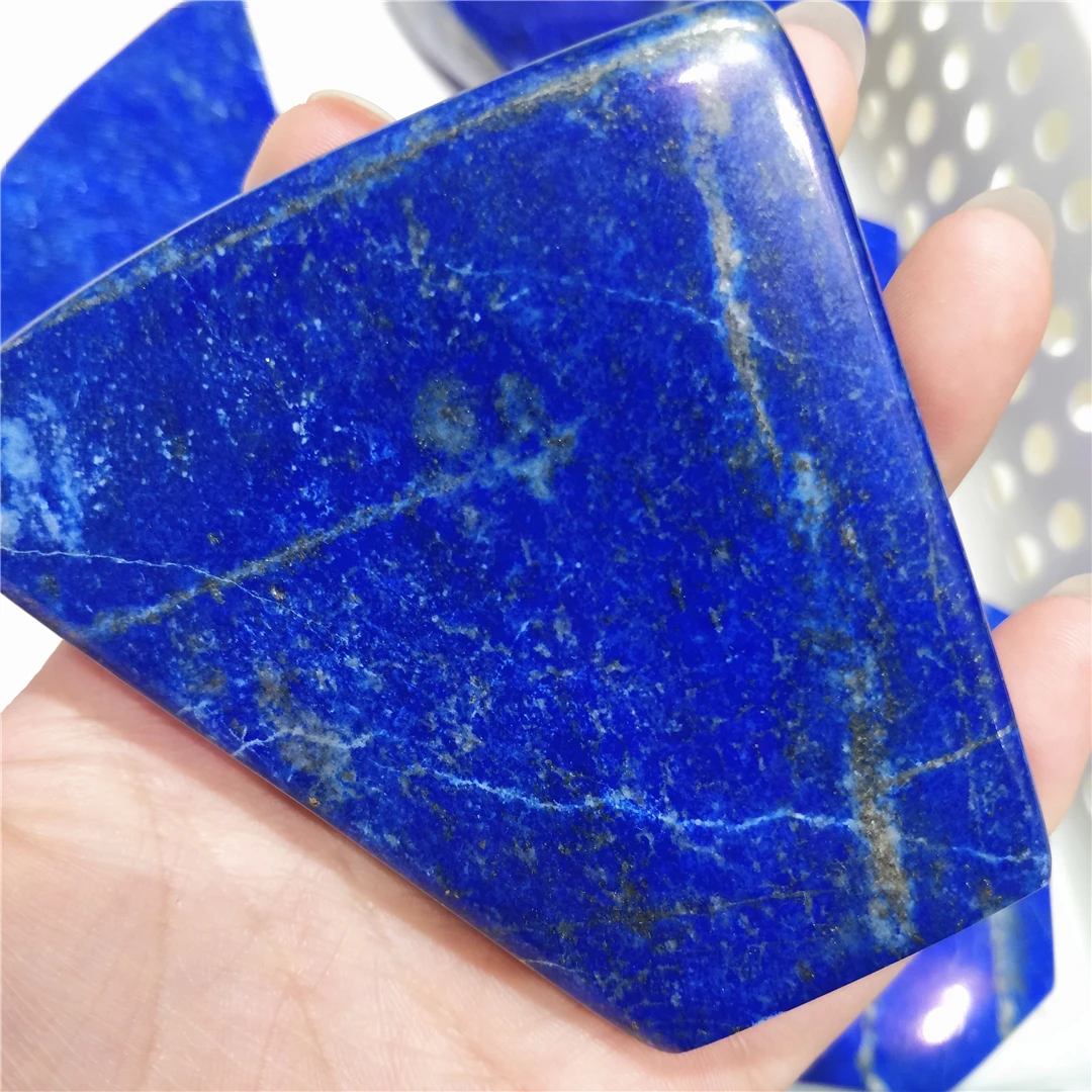 Freeform Polished Genuine Lapis Lazuli Smooth Crystals Natural Spiritual Chakra Zodiac Stone Age Quartz Handicraft Store Supply