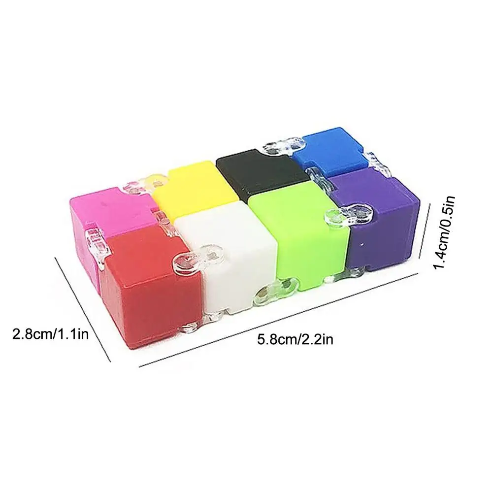 Infinite Cube Mini Toy Finger ansia antistress Cube Blocks Rainbow Color bambini bambini giocattoli divertenti giocattoli regalo per bambini