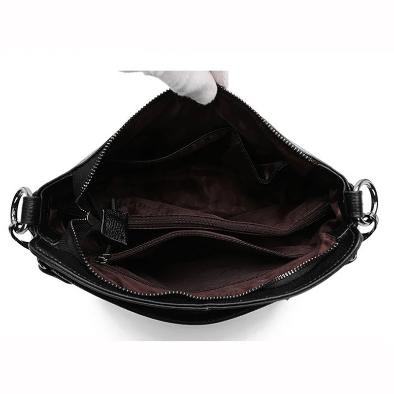 Nappe Hobo, Sacchetto di Spalla del Cuoio Genuino delle Donne, Femminile Messenger Bag In Pelle, Pelle di 100% Reale, cross body Bag, A460