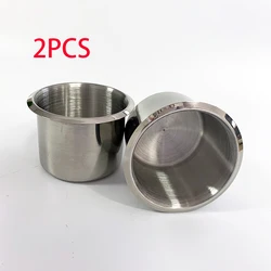 2 Pcs 68mmx55mm Stainless Steel Car RV Camper Boat Cup Drink Water Bottle Holder Car Cup Holder Drink Cup Camper Holder