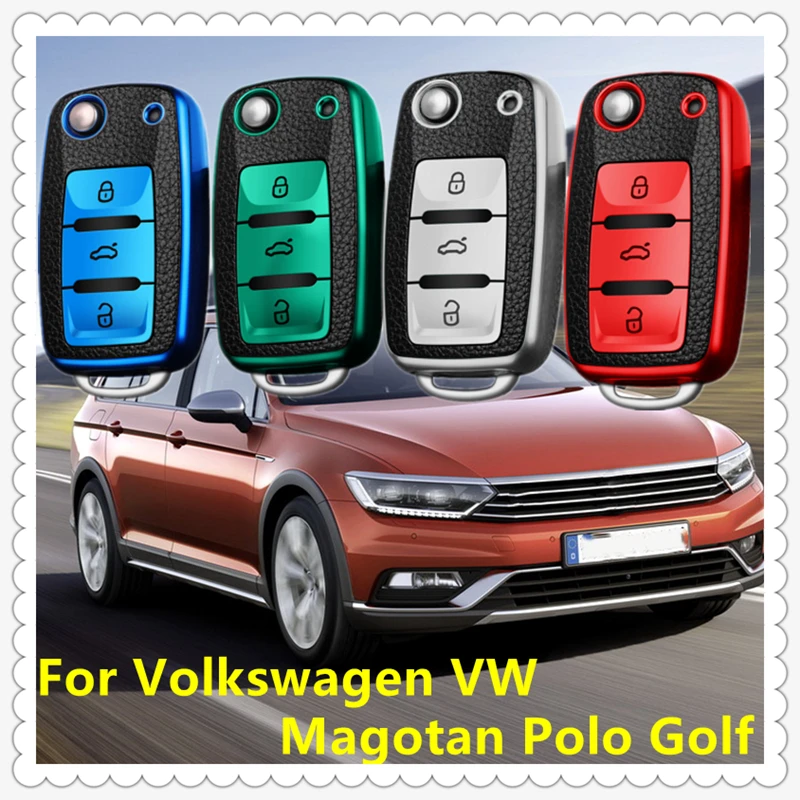 

Car Key Case For Volkswagen VW Magotan Polo Golf 3 4 5 6 Mk6 Passat b5 b6 b8 b7 Touran Bora Tiguan Jetta Lavida Skoda Octavia