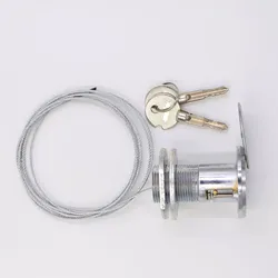 Release lock for garage door opener, security emergency garage door release lock