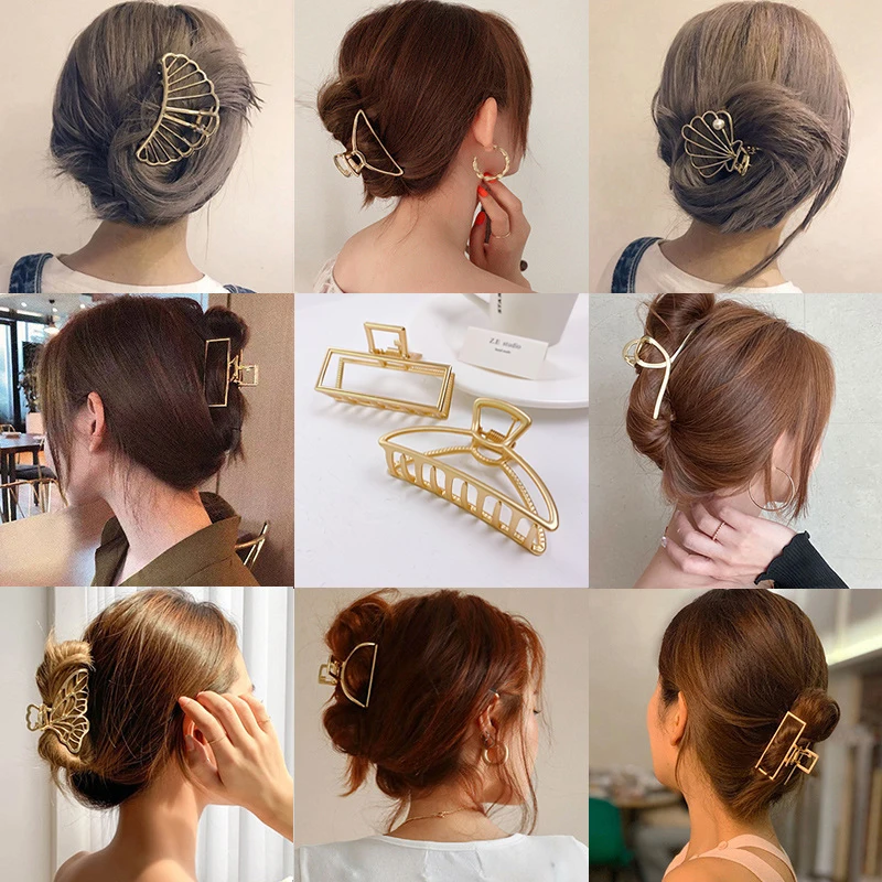 Jepit Rambut Aksesori Perempuan Cakar Rambut Jepit Rambut Kepiting Jepit Rambut untuk Wanita Gaya Korea