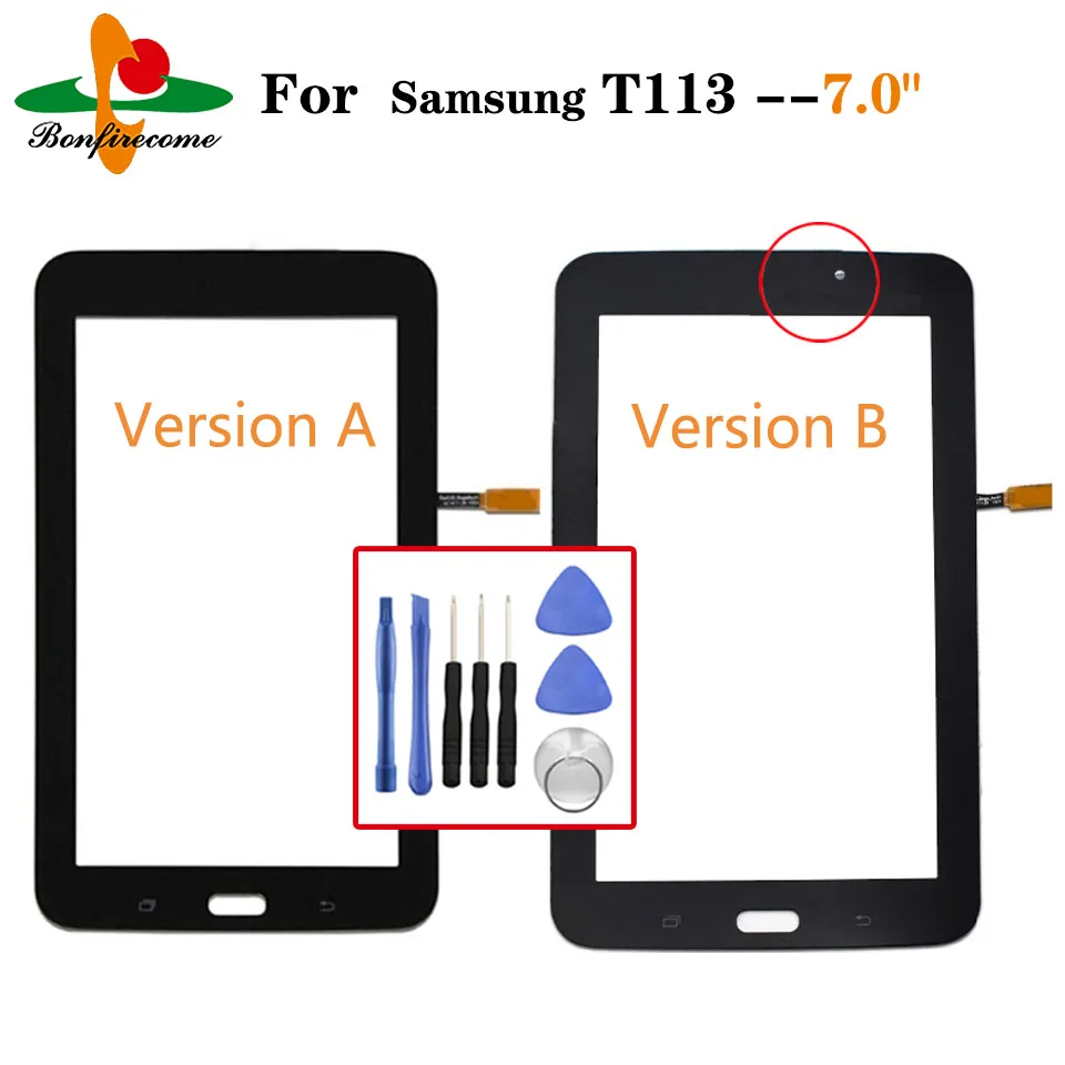 

Новая сенсорная панель T113 для Samsung Galaxy Tab 3 Lite 7,0, сменный ЖК-дисплей с сенсорным экраном, стекло, замена