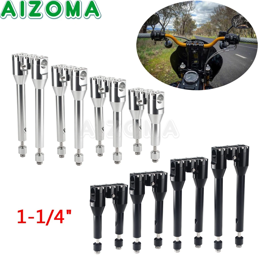 

1-1/4" Motorcycle Modular Handlebar Risers Extend Bar Riser For Harley Sportster Touring Street Glide Road King Special Classic