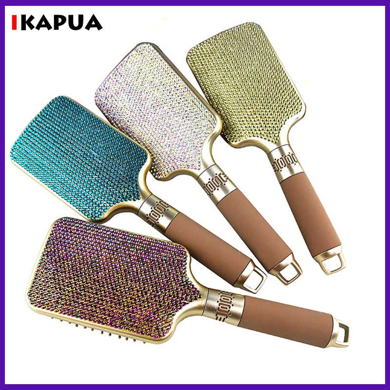 Bling Rhinestone Hair Brush  Airbag Comb Hair Scalp Massage Comb Air Cushion Styling Tools for Women Hair Beauty Tools