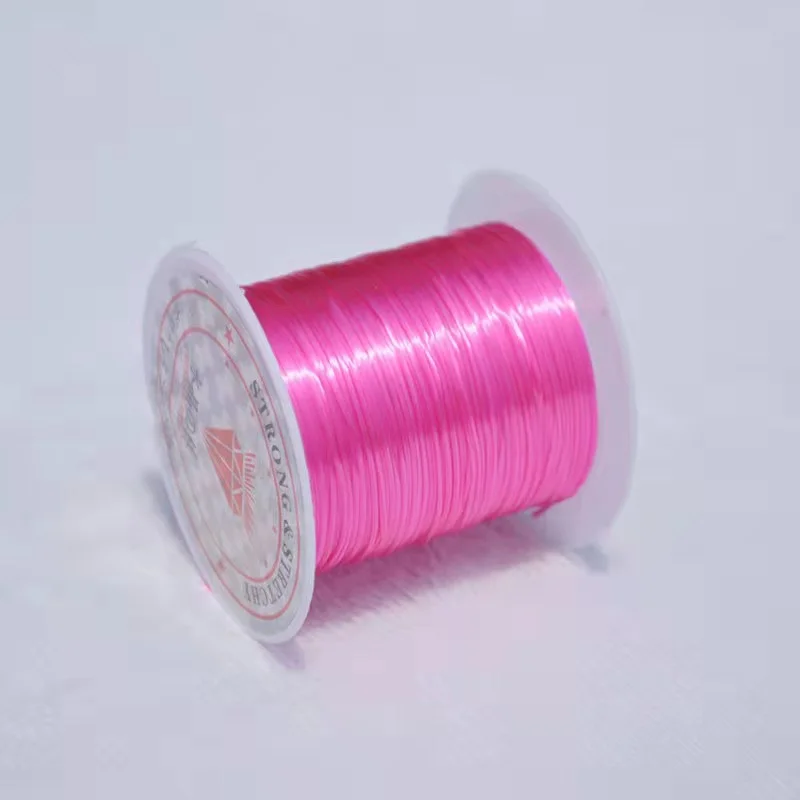 

10roll 100m Sell Well 0.6mm Color Crystal Elastic Wire Beaded Wire Jewelry Findings Diy Wristband Bracelet Anklet Elastic Thread