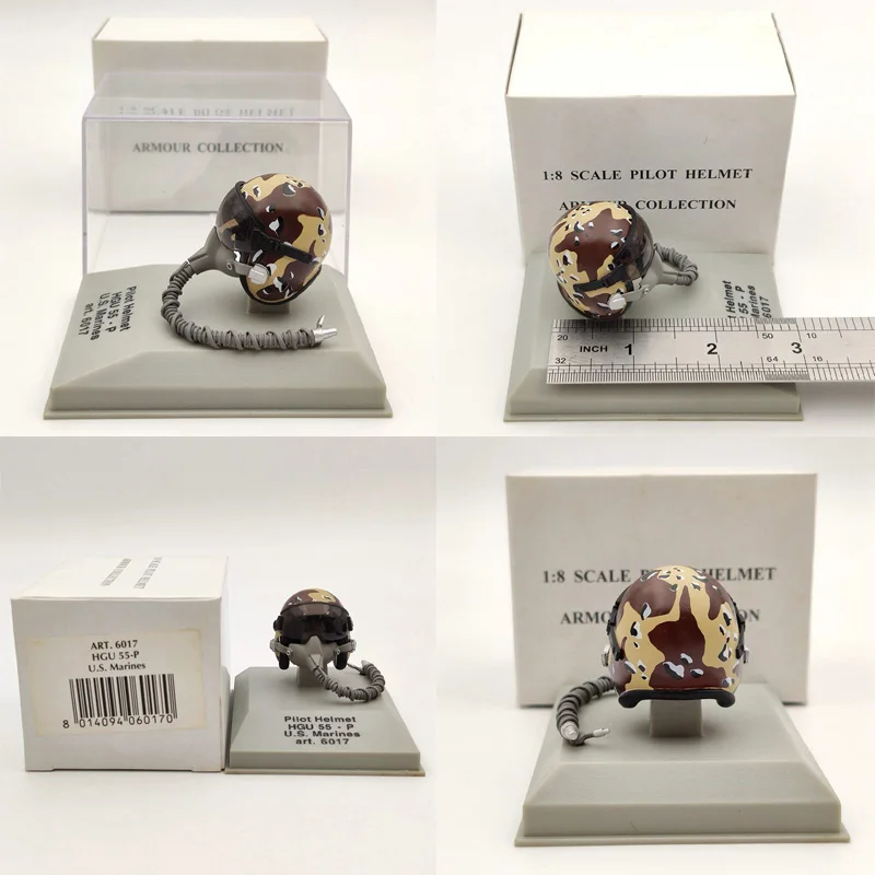 CDC Armour 1/8 Scale Pilot Helmet HGU 33P/26P/55P/MK 10/Gueneau 316/APH 6B Diecast Models Auto Toys Collection Gift