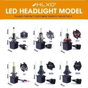 Hlxg-Luzes de nevoeiro do carro com microplaqueta de Samsung CSP, lâmpada LED, H4, H7, 4 lados, 9005, HB3, LED, H11, H8, H1, 15000LM, 80W, 6500k 8 principais vendas lâmpada led automotivo - №5