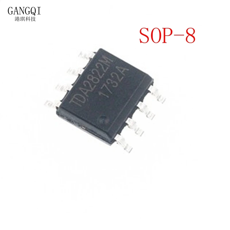 10PCS TDA2822M DIP8 SOP8 TDA2822 SOP DIP 2822M DIP-8 SOP-8 DUAL LOW-VOLTAGE POWER AMPLIFIER IC
