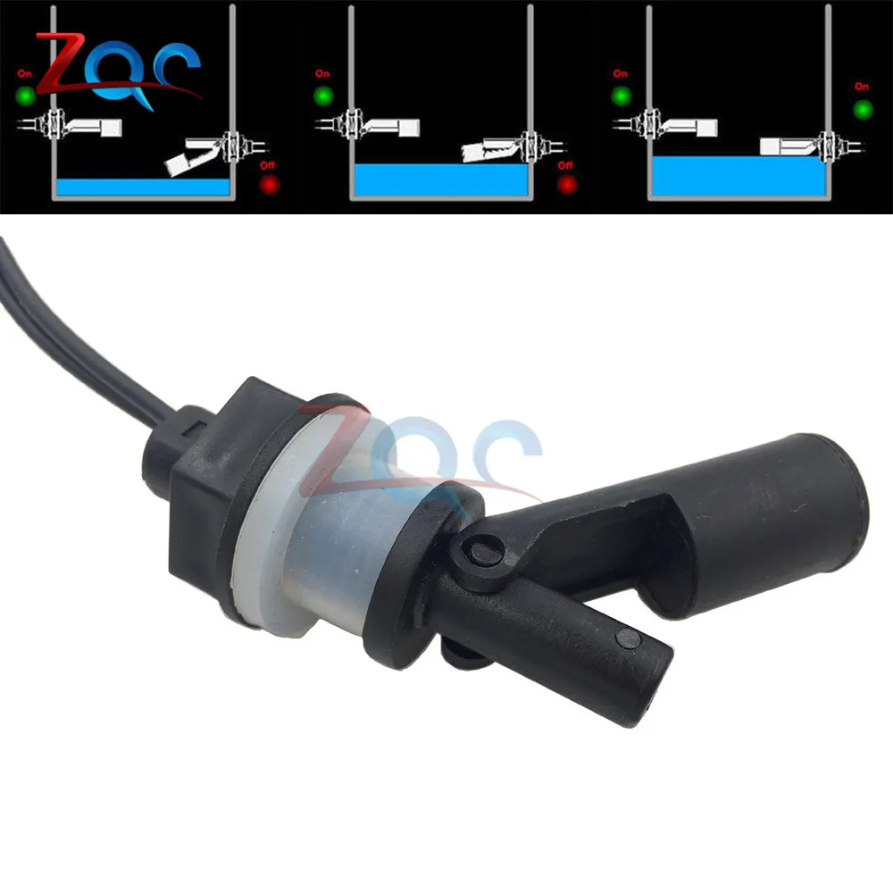 A/B/C/D/E/F Type Low Pressure Water Level Switch 100V Liquid Level Sensor PP Plastic Float Switch for Fish Tank Pool Aquarium