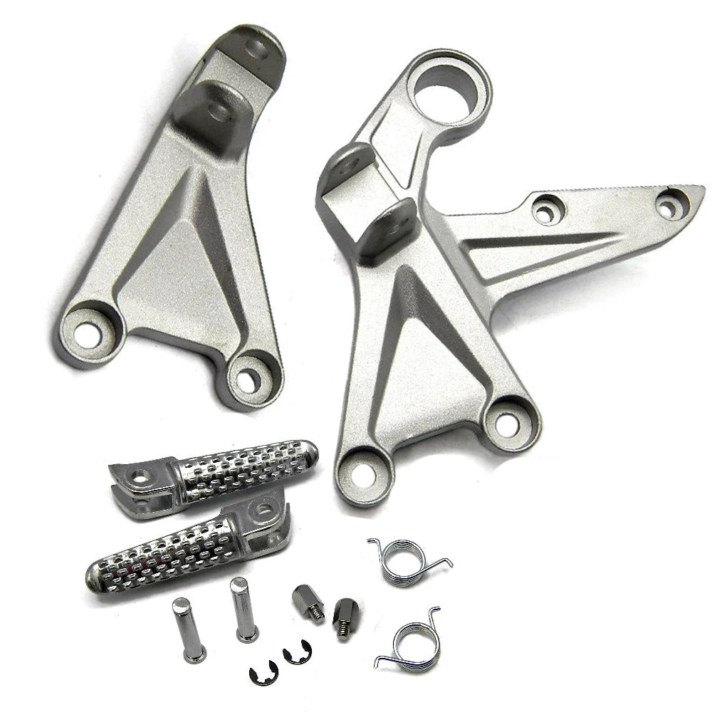 

Motorcycle Silver Front Rider Foot Pegs Footrest Bracket Fit For Honda CBR1000RR 2008-2018