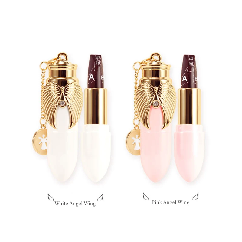 Angel Wings Magic Three-Color Lipstick Smooth Velvet Lip Makeup Long Lasting Waterproof Pigmented Easy to Wear Beauty Cosmetics