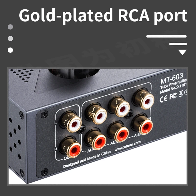 xDuoo MT603 MT-603 Multiple Choice Vorverstärker 12AU7 Röhrenverstärker Vorverstärker 4 Audioeingang RCA