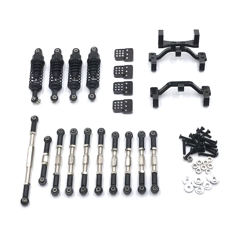 Suitable for WPL Model 1/16 C14 C24 C34 B14 B24 Henglong RC Car Metal Upgrade and Modification Accessories 6 Sets