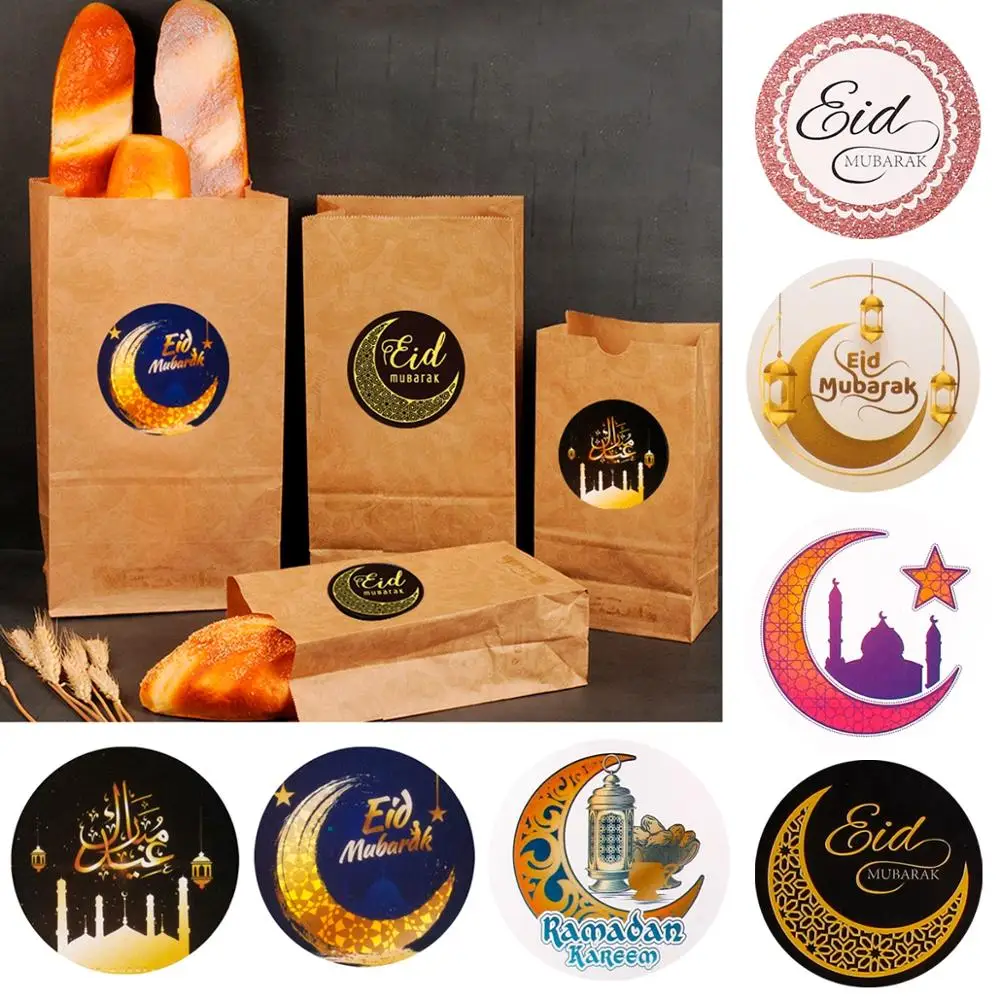 

Staraise 60pcs Eid Mubarak Decoration Gift Paper Stickers Islamic Muslim Mubarak Decoration Eid Al Adha Supplies