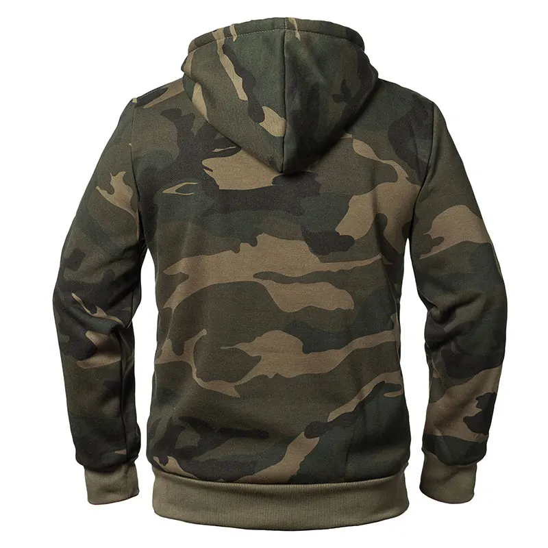 Camouflage Hoodies Men\'s Fashion Sweatshirt Male Camo Hooded Hip Autumn Winter Hoodie Men\'s Fleece Outwear Coats US/EUR Size