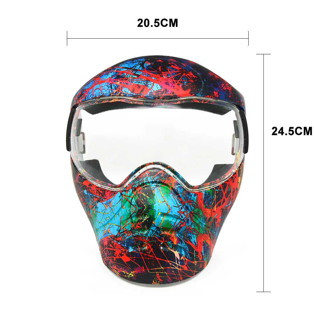 Enzodate Sport Utility Masker Voor Motorfiets Dirt Bike Atv Paintball Varen Zand Rails Sneeuw Mobiling Gezicht Shield