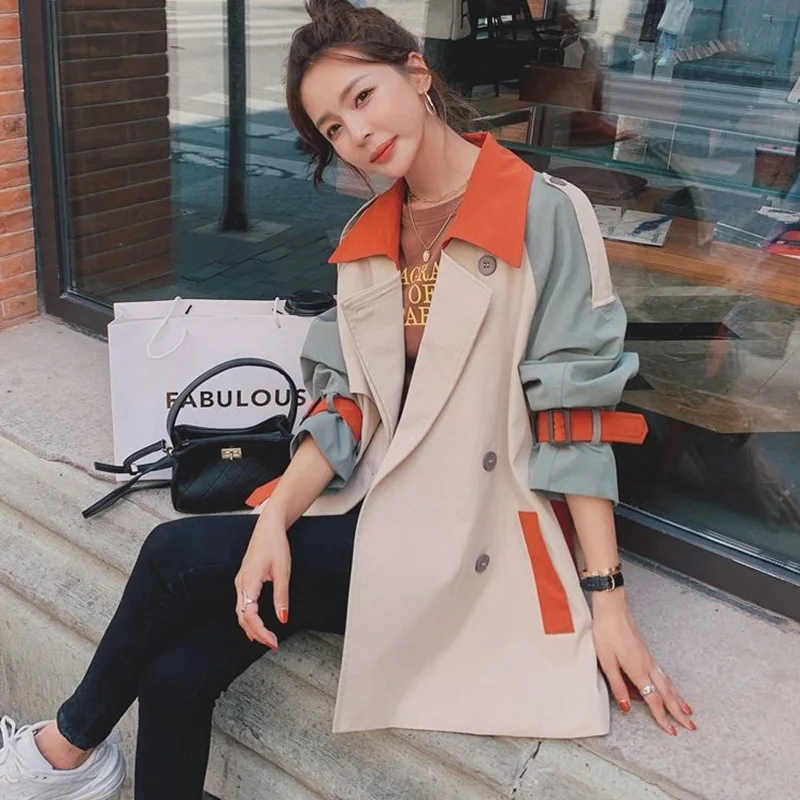 New Spring Autumn Outerwear Women Short Tooling Trench coat Female Loose Casual Windbreaker Fashion Women\'s clothing Overcoat