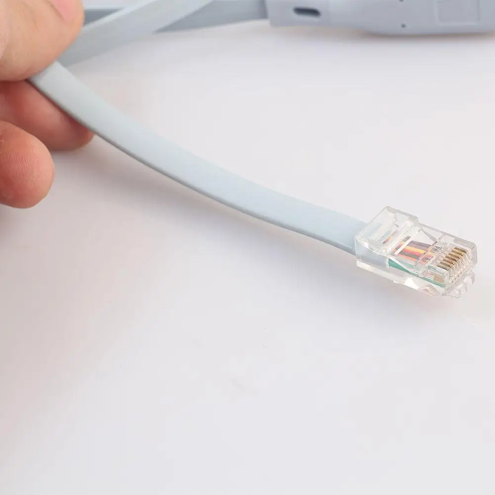 Cavo Console piatto adattatore USB tipo C RS232 a RJ45 da 6 piedi per cavi per Computer FTDI Router Cisco