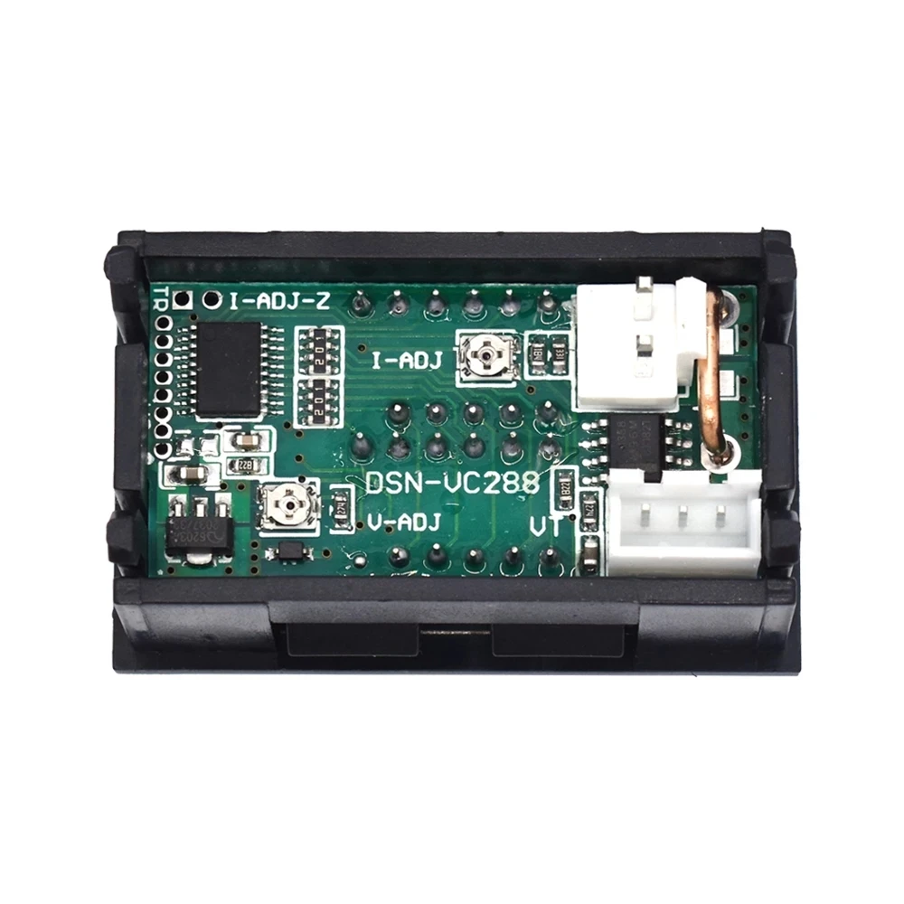 DC 0-100V 10A Digital Voltmeter Ammeter Dual Display Voltage Detector Current Meter Panel Amp Volt Gauge 0.28" Red Blue LED