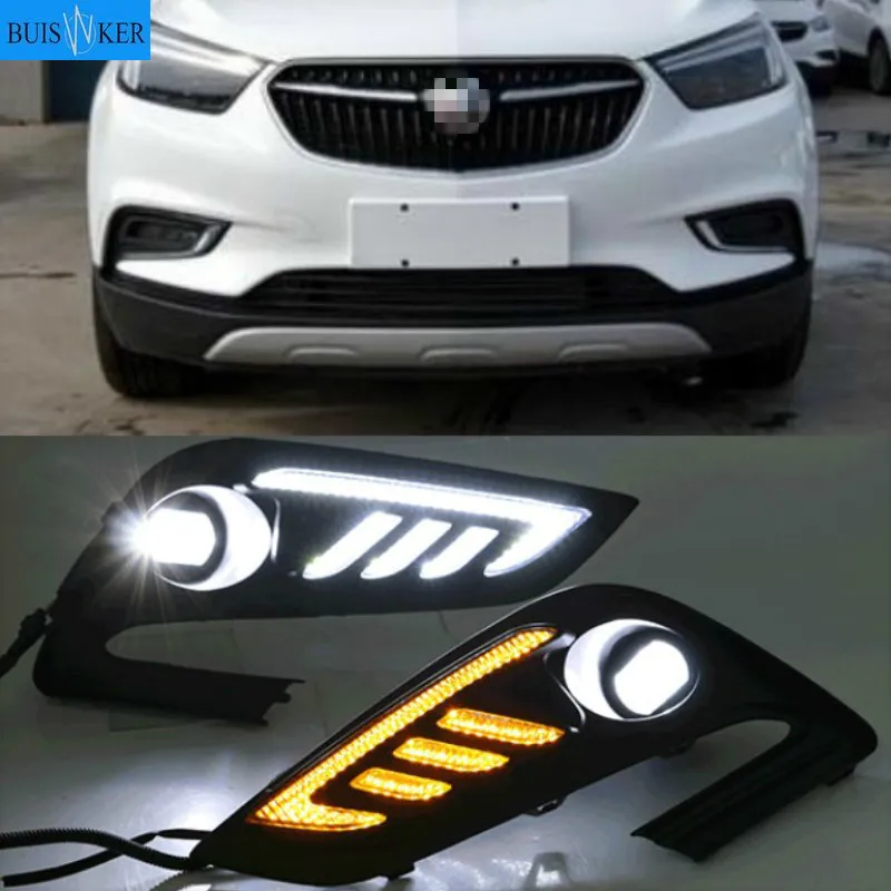 

2PCS For Buick Encore 2016 2017 2018 Front LED Daytime Running Light Driving DRL Fog Light fog lamp