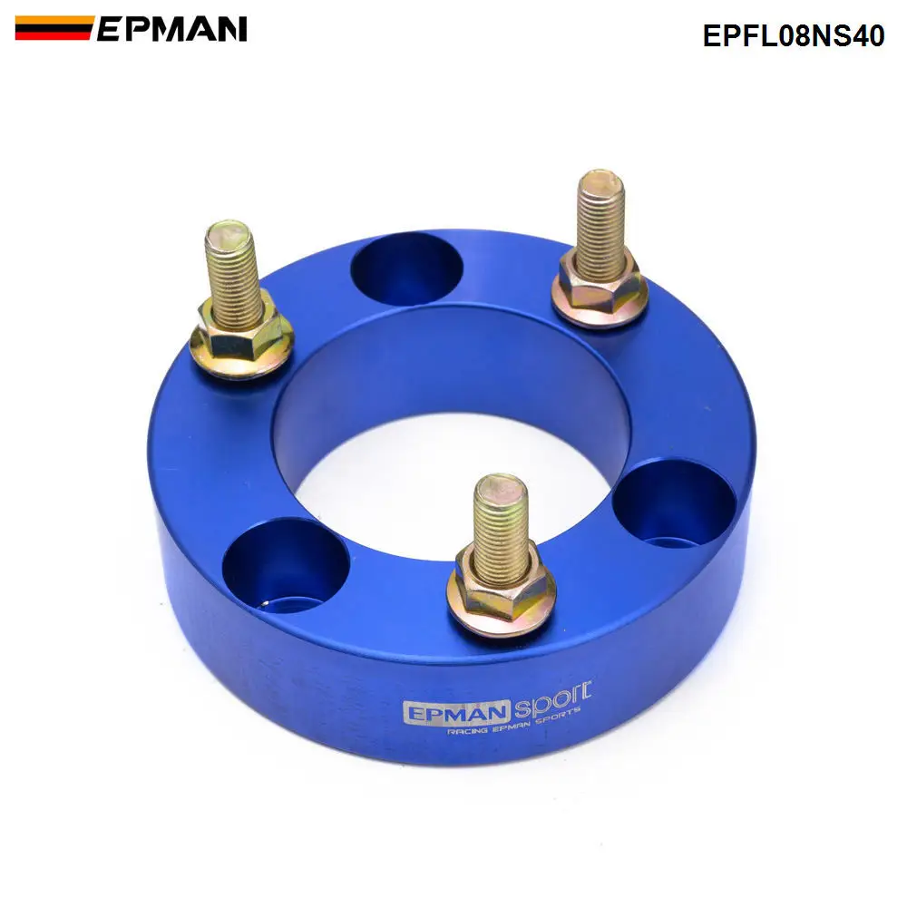 EPMAN Aluminum Front Strut Spacer Suspension Lift Spacers Kit a Pair For Nissan Np300 NAVARA D40 D23 EPFL08NS40