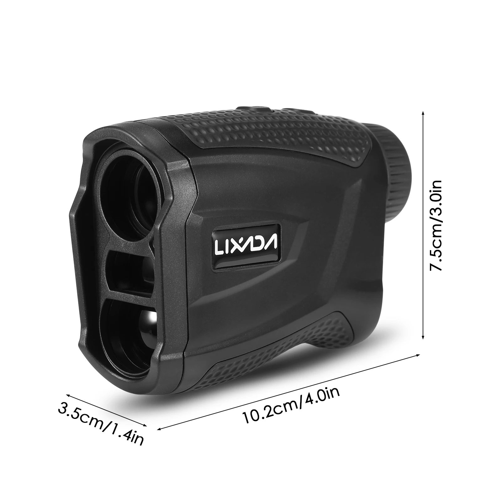 Lixada Golf Rangefinder 656 Yards Range Rechargeable Distance Meter Speed Tester 6X Magnification Golfing Finder