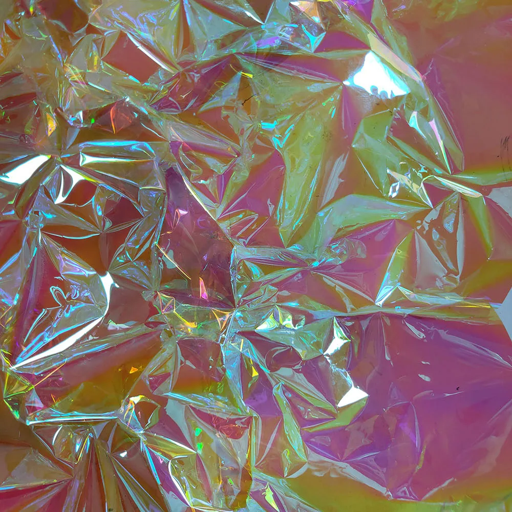HOHOFILM 68cmx50cm Rainbow Window Film Iridescent self Adhesive Dichroic iridescent Film House/office/Store/market GLASS Sticker