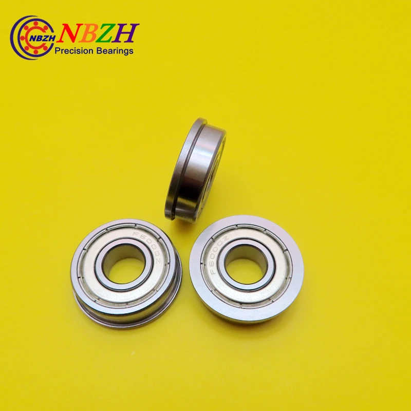  Free Shipping NBZH Bearing20pcs Free Shipping Flange Bushing Ball Bearings F6000ZZ 10*26*8 Mm