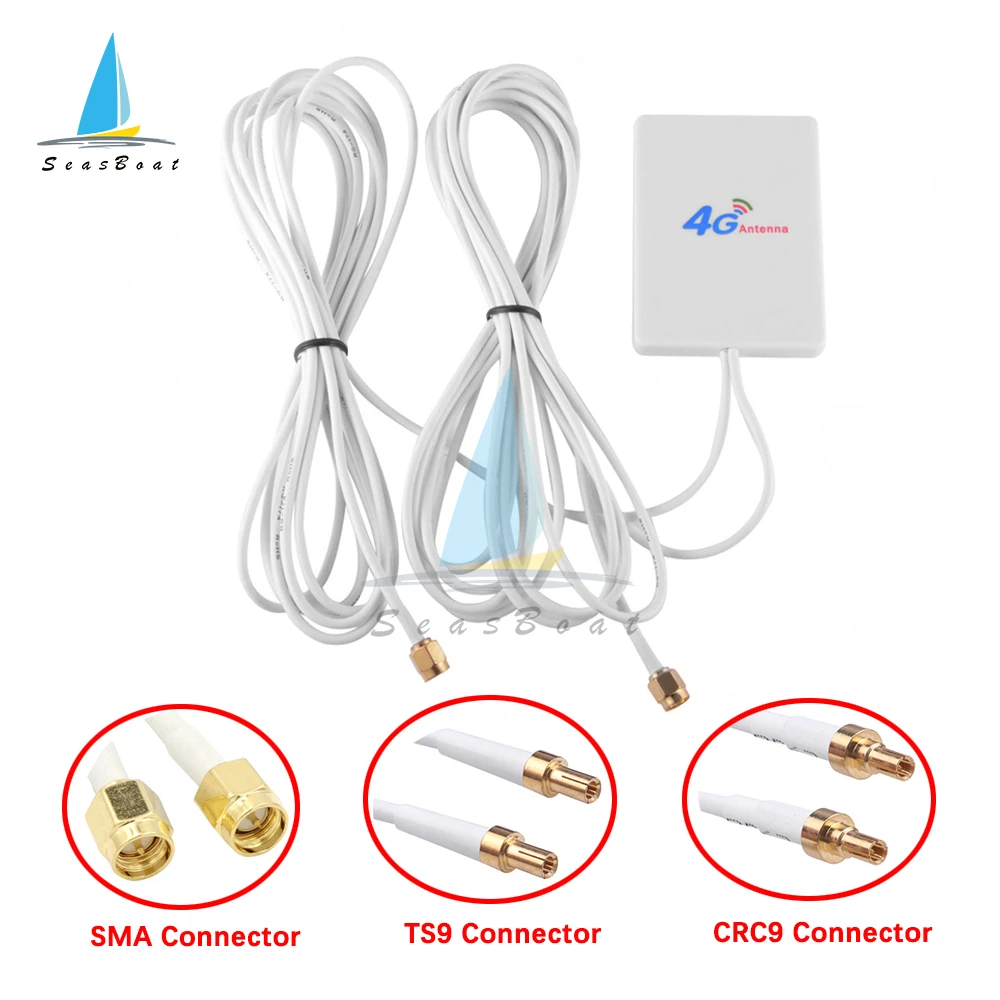 2M 3G 4G LTE Router Modem Aerial External Antenna with TS9 / CRC9 / SMA Connector Cable for Huawei ZTE 4G LTE Antenna