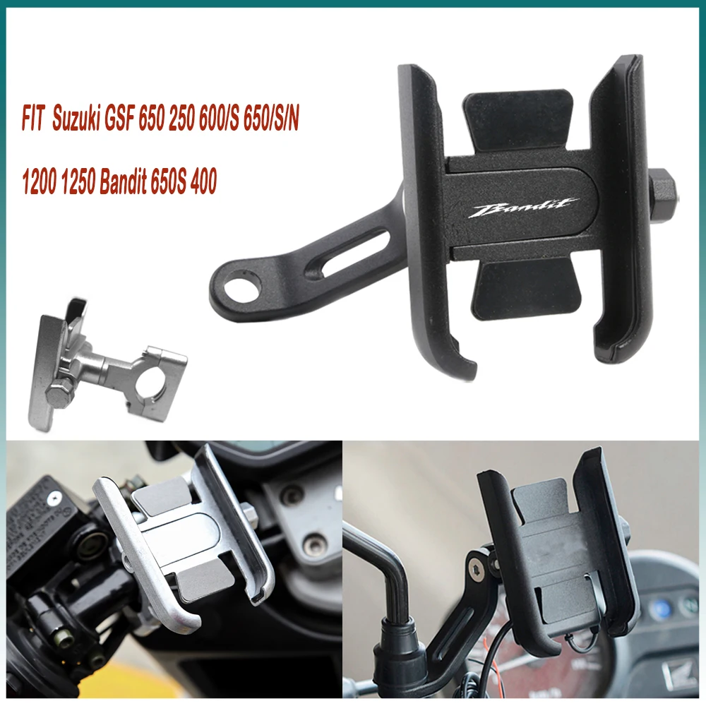 

For Suzuki GSF 650 250 600/S 650/S/N 1200 1250 Bandit 650S 400 Handlebar Mobile Phone Holder GPS stand bracket Motorcycle