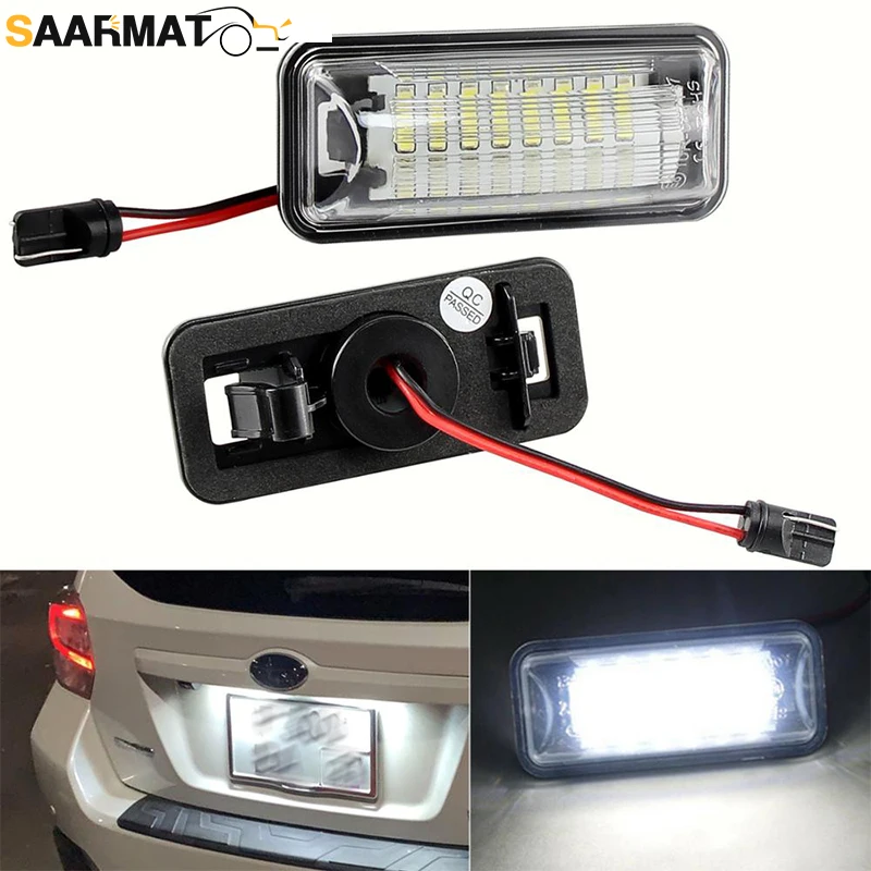 2X LED Number License Plate Light Lamp for Subaru Forester Impreza Legacy BRZ WRX XV Crosstrek TOYOTA FT86 GT86 Scion FR-S