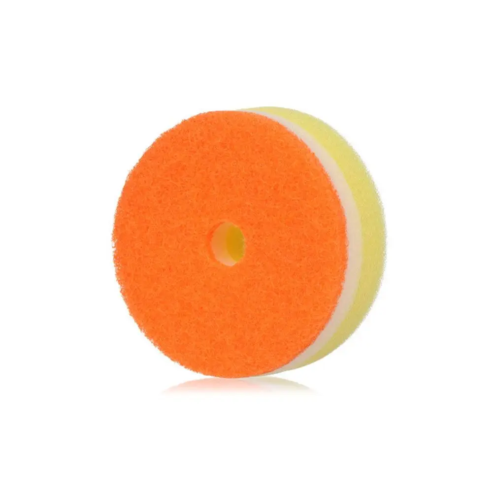 Kitchen Random Color Wash Dishes Sponge Tableware Dishwashing Sponge Flower Scouring Pads Round Shape
