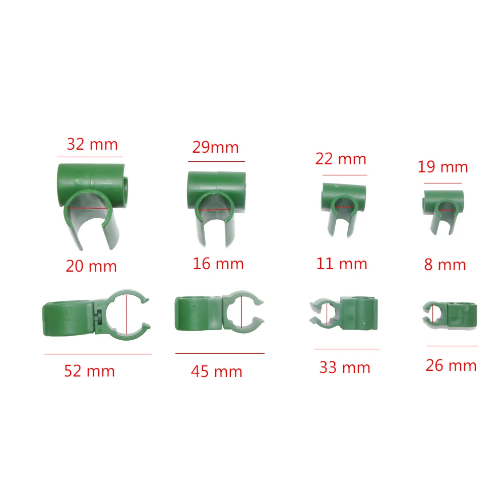 Plant Support Fixed Cross Clip Garden Climbing Rattan Stent Accessories Adjustable Plastic Fastener Suitable for Plant Stakes