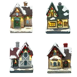 Christmas Village House Christmas Village Collection Indoor Room Decor Ornament With Warm Light