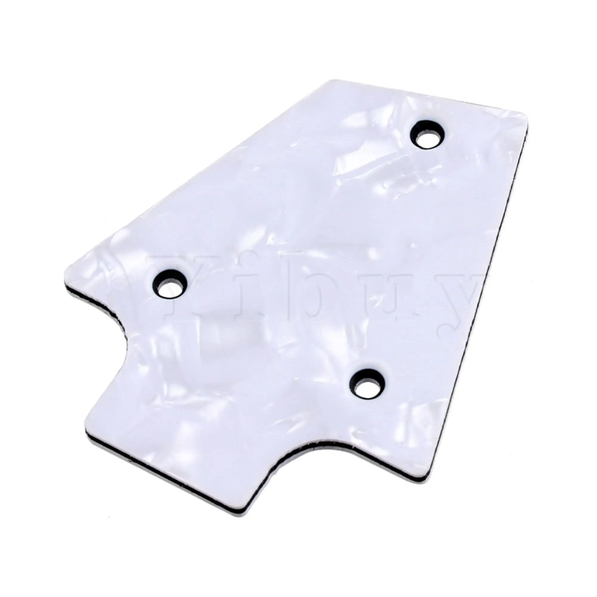 Yibuy White Pearl Guitar Truss Rod Cover Plate