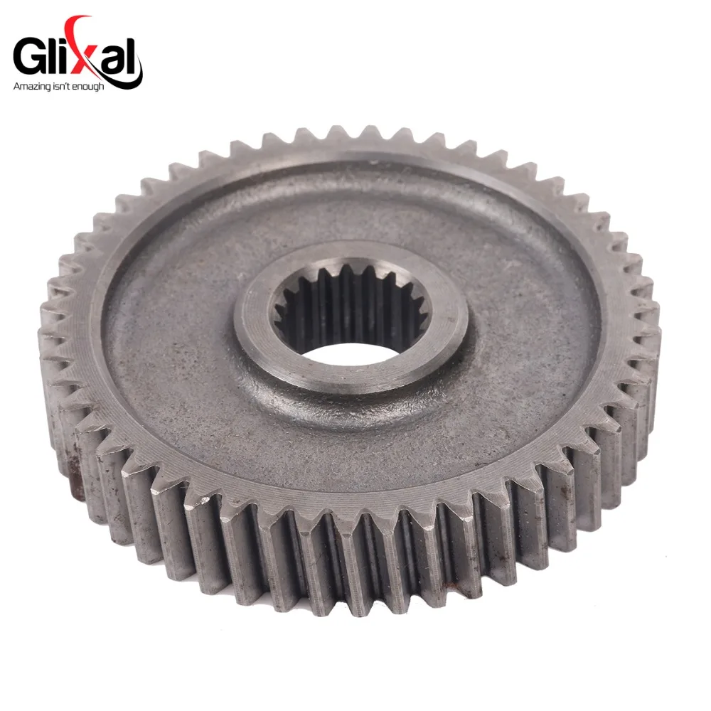 Glixal GY6 49cc 50cc 100cc Final Drive Shaft Gear for 139QMB 139QMA 4-Stroke Chinese Scooter Moped ATV Go-Kart