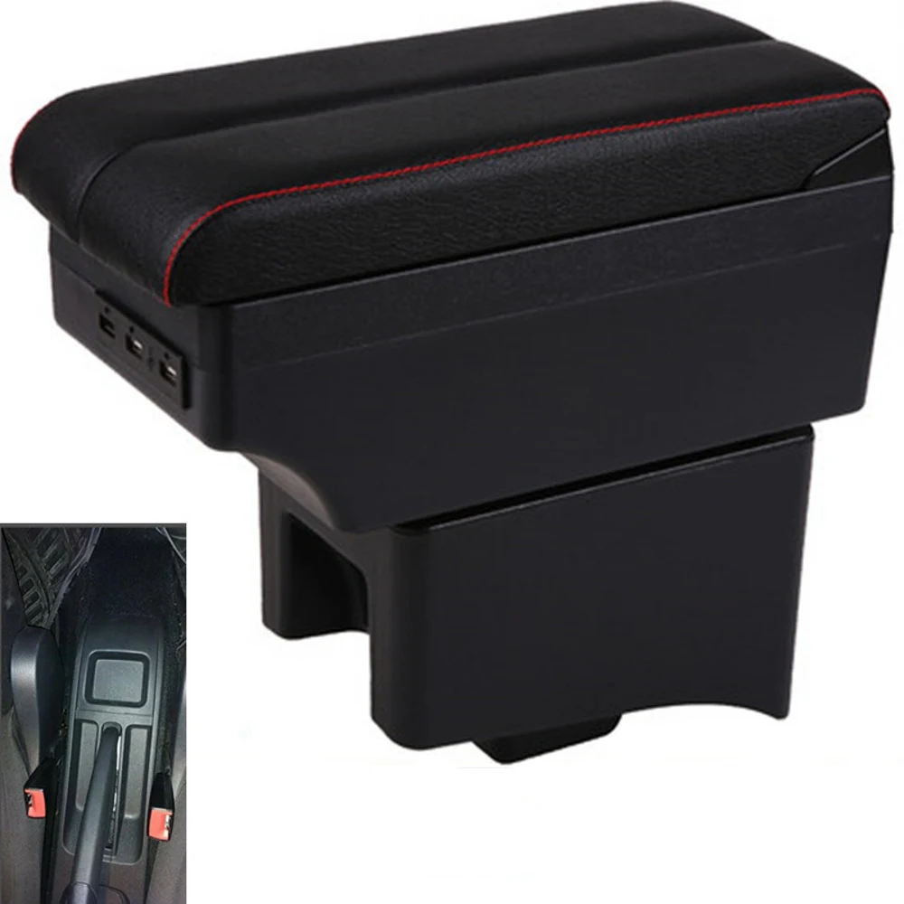 

For Volkswagen VW Polo V armrest box central content box interior Polo V Armrests Storage car-styling accessories part with USB