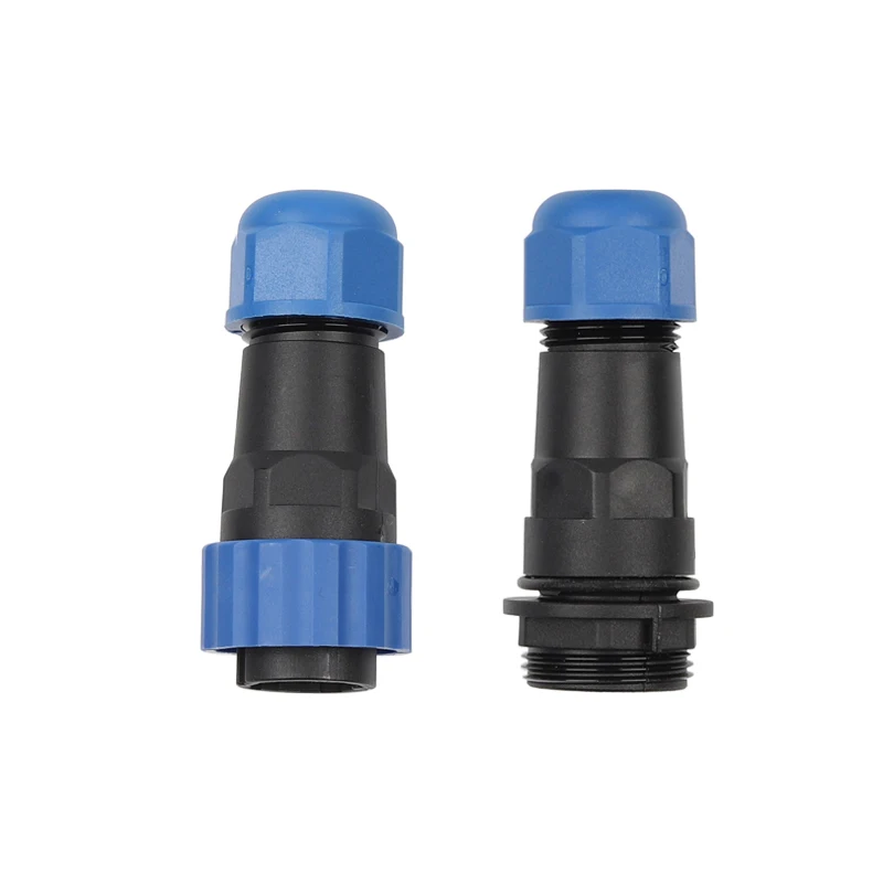 SP20 IP68 Butt TYPE Waterproof Connector 1/2/3/4/5/6/7/9/10/12/14 Pin Aviation Plug Socket Industrial Cable Electric Connectors