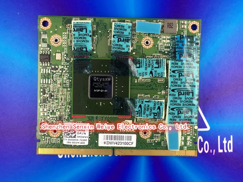 

1pcs 100% new Quadro 1000M Q1000M N12P-Q1-A1 2GB Graphic Card For Laptop Dell M4600 M4700 HP 8540W 8560W 8570W 8770W