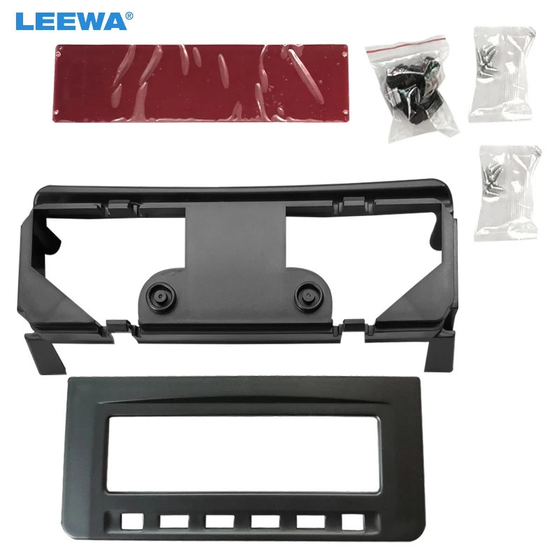 

LEEWA Car Audio Radio Dash Fascia Frame For Misubishi L200 Triton Pajero Sport II Challenger Stereo Frame Installation Trim Kit