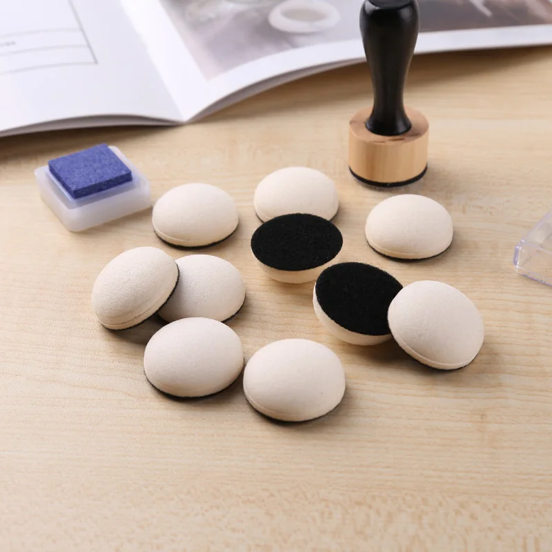 Mini Ink Blending Tool Column Round Domed Foam Refills Replacement Applicators Storage Jars for Scrapbooking Stamping Tools