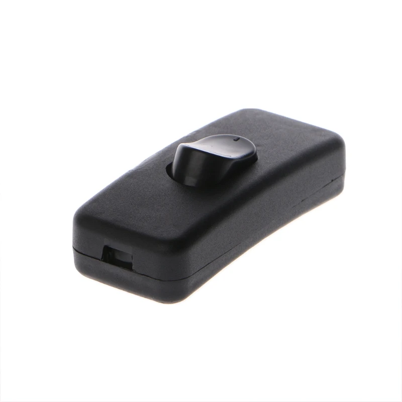 Universal AC 110-250V 2A Inline Lighting Lamp Plastic In Line Cord Rocker Switch