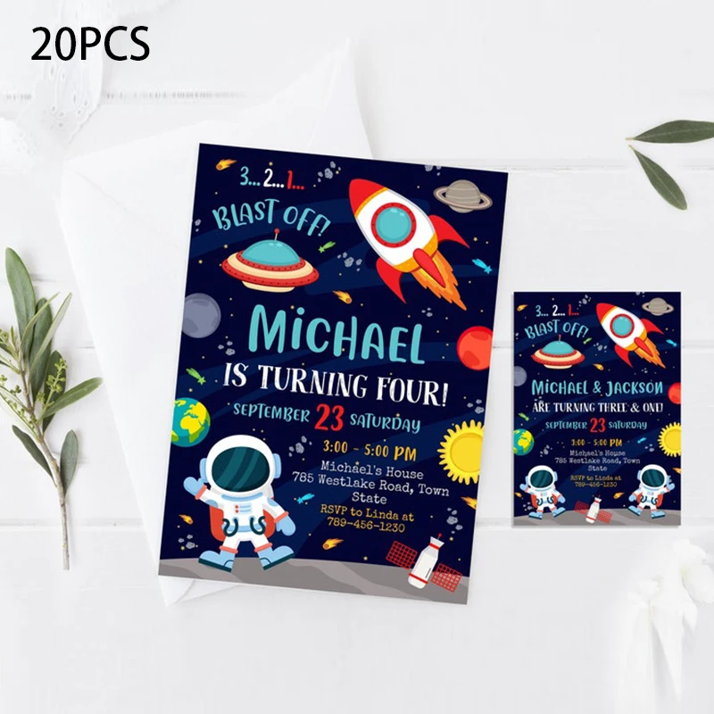 Space Birthday Party Paper Bags Gift Bag Favor Box for Candy Goodies Astronauts Rocket Universe Themed Event Treat Bag custom