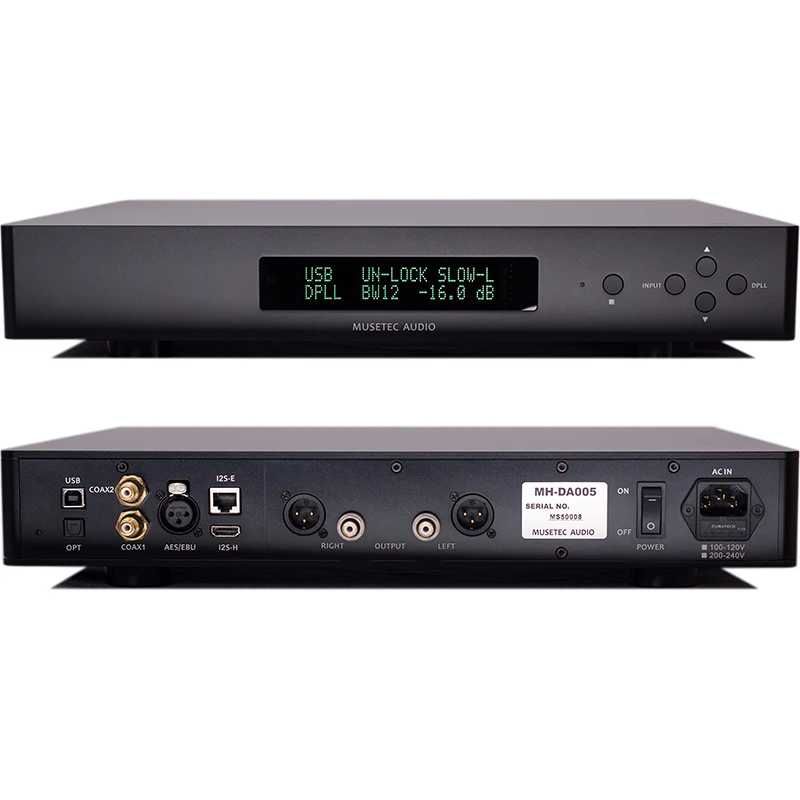 L.K.S Audio MH-DA005 Decoder ES9038pro PCM384KHz DSD512 Dop64 LKS DA005 DAC IIS Coaxial OPT AES EBU USB Flagship Decoder